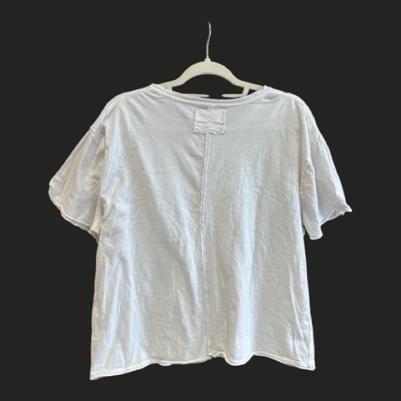 FREE PEOPLE WE THE FREE Spring Showers Tee T-Shirt XS Oversized - Picture 6 of 12